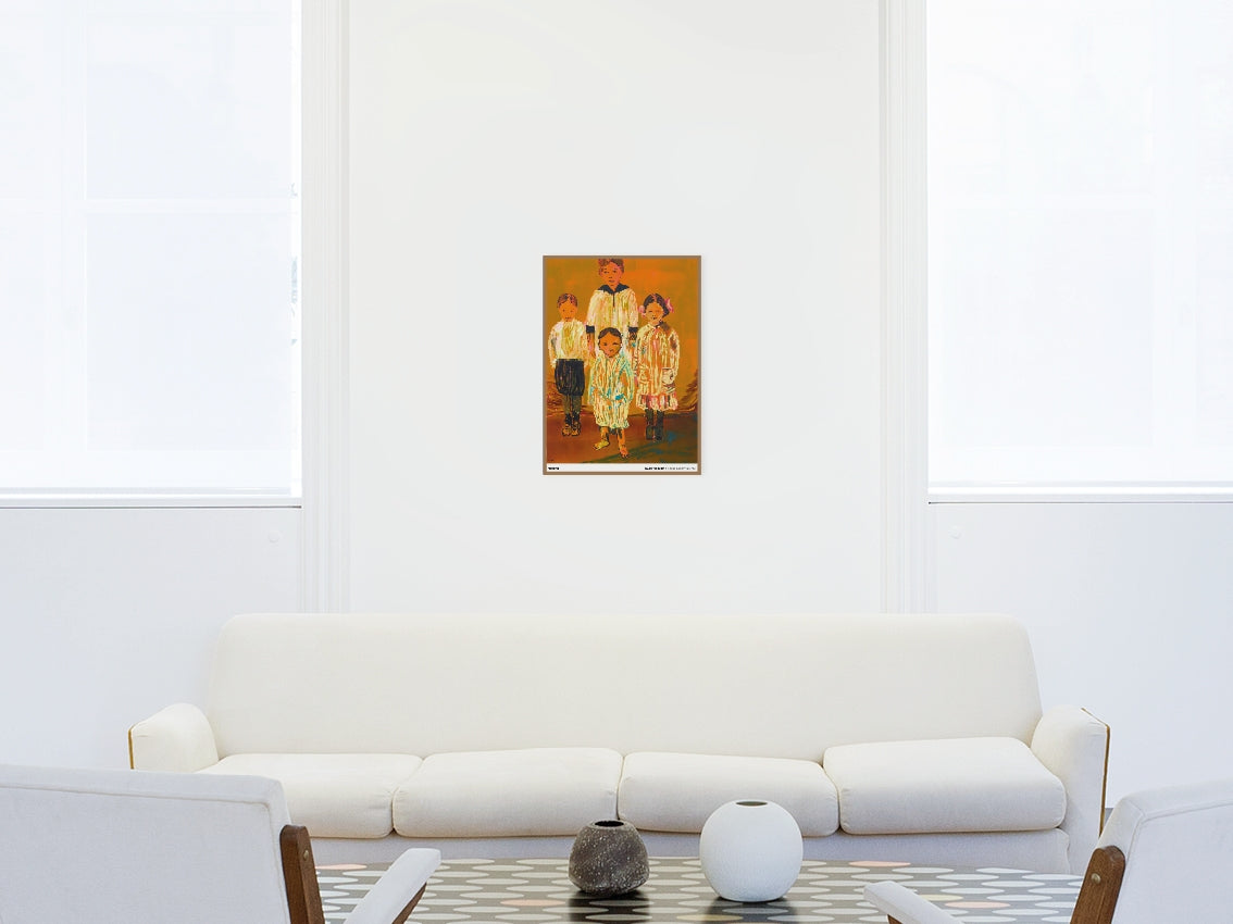 Claire Tabouret -  The Siblings (orange) - poster standard