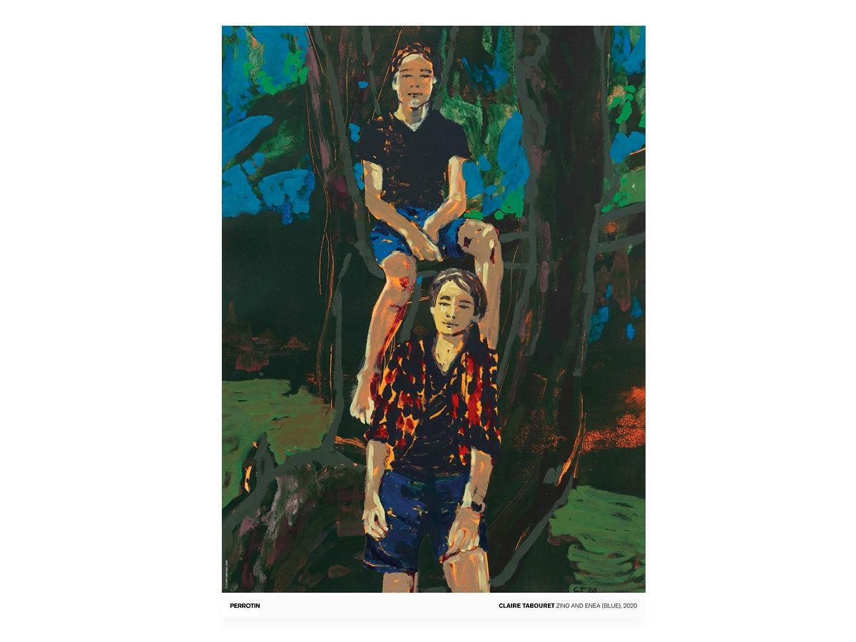 Claire Tabouret - Zino & Enea (bleu),2020 (standard poster)