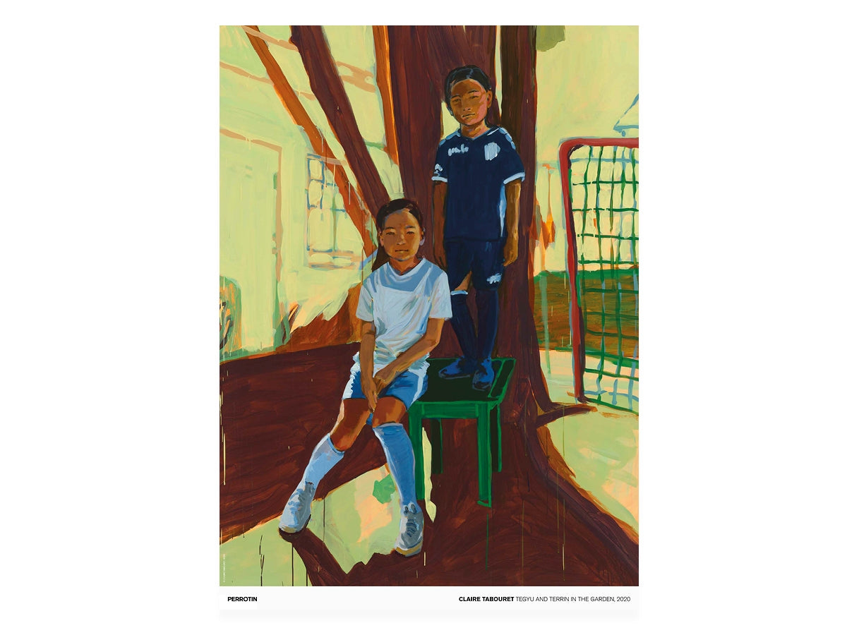 Claire Tabouret - Tegyu & Terrin dans le jardin, 2020 (standard poster)