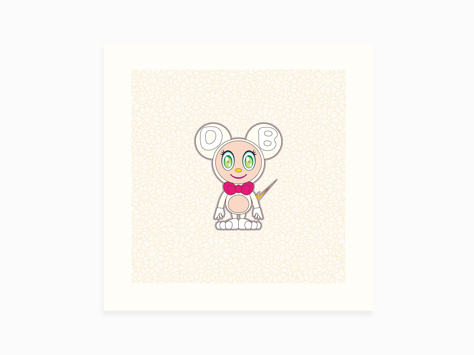 Takashi Murakami - DOB (Pearl Gold white)