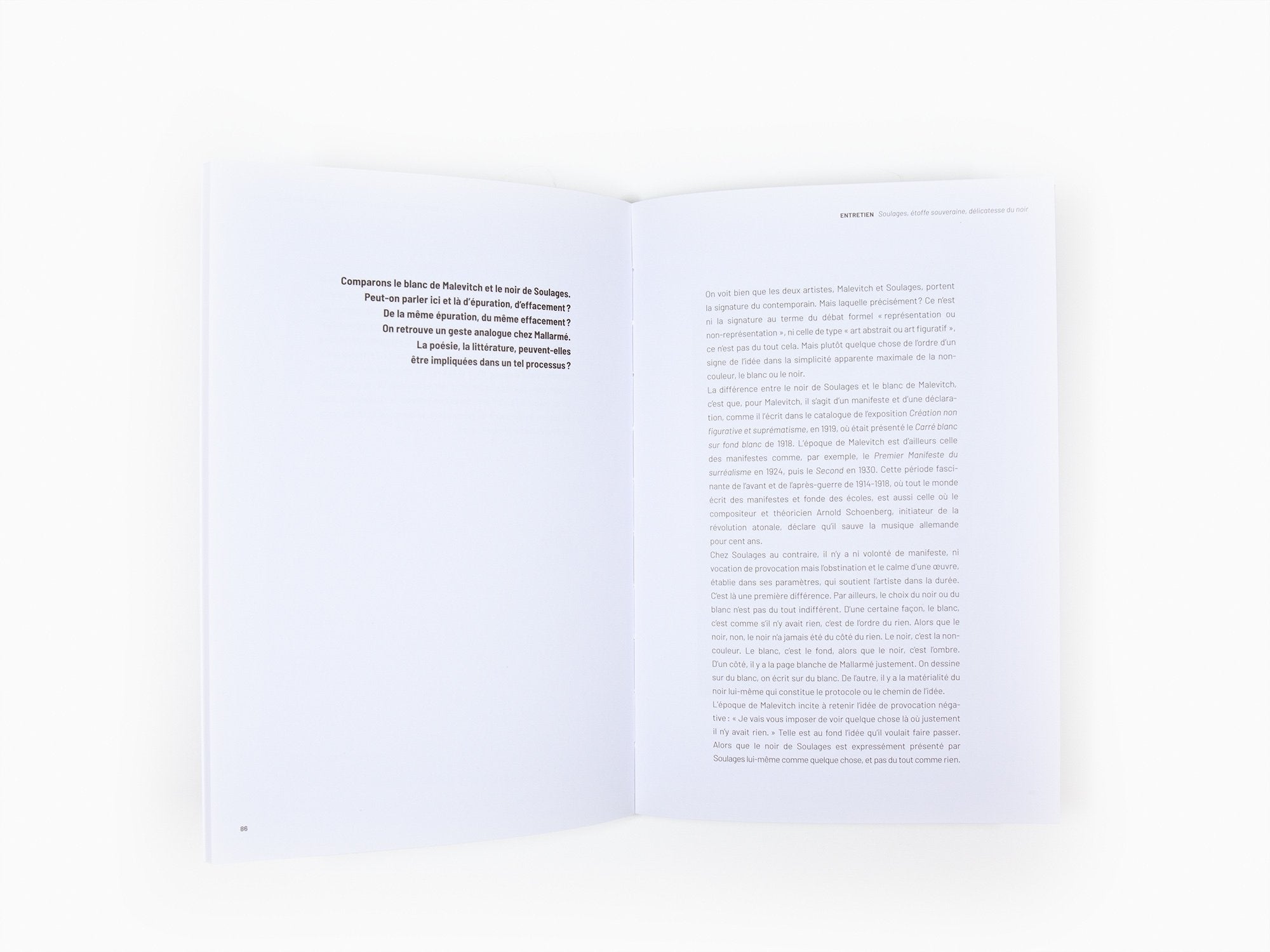 Aliocha Wald Lasowski - Dialogues avec Alain Badiou sur l'art et sur Soulages