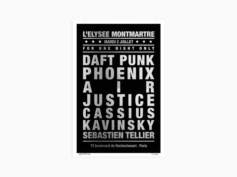 André - Concert de rêve "Daft Punk, L'Elysée Montmartre" - Noir/Argent métallique