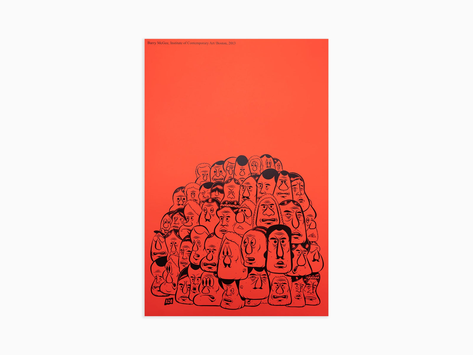 Barry McGee - ICA Boston Exhibition Poster, 2013