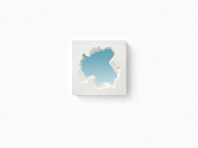 Snarkitecture - Miroir brisé carré blanc 