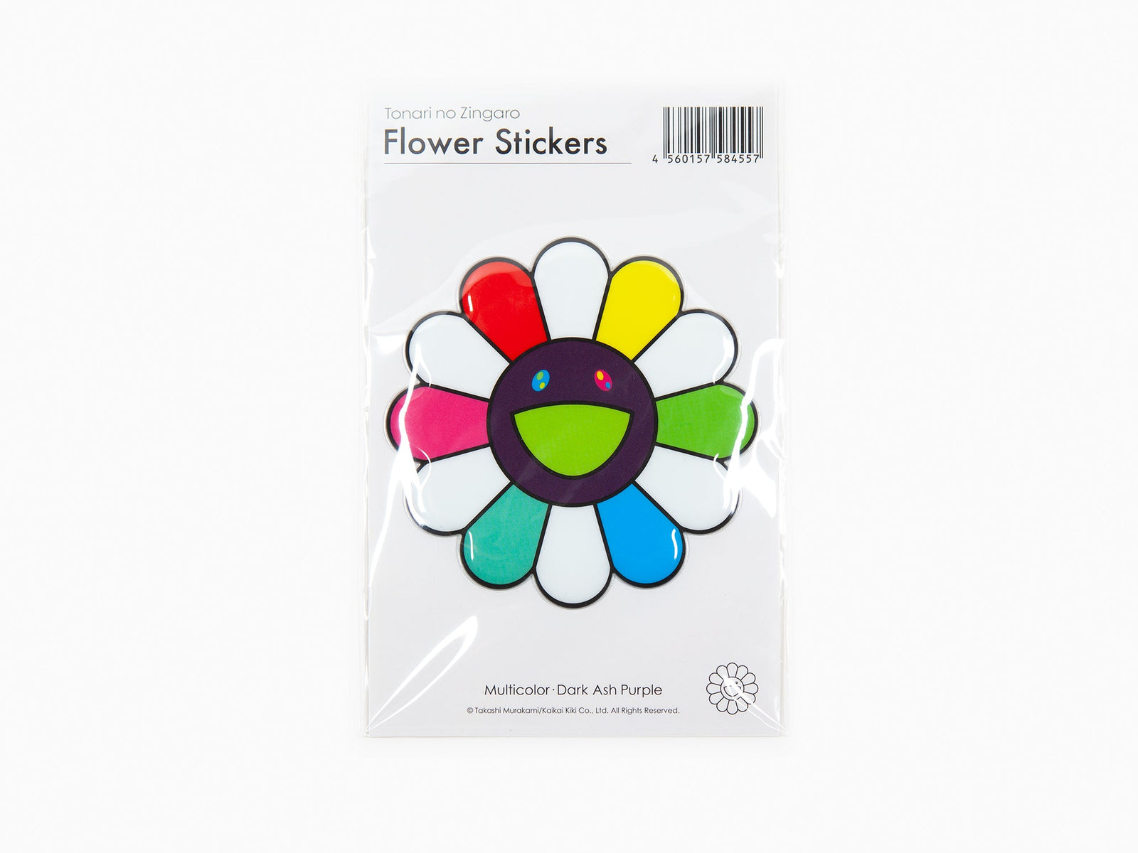 Takashi Murakami - autocollant "Bubblingly" - multicolore violet cendré foncé