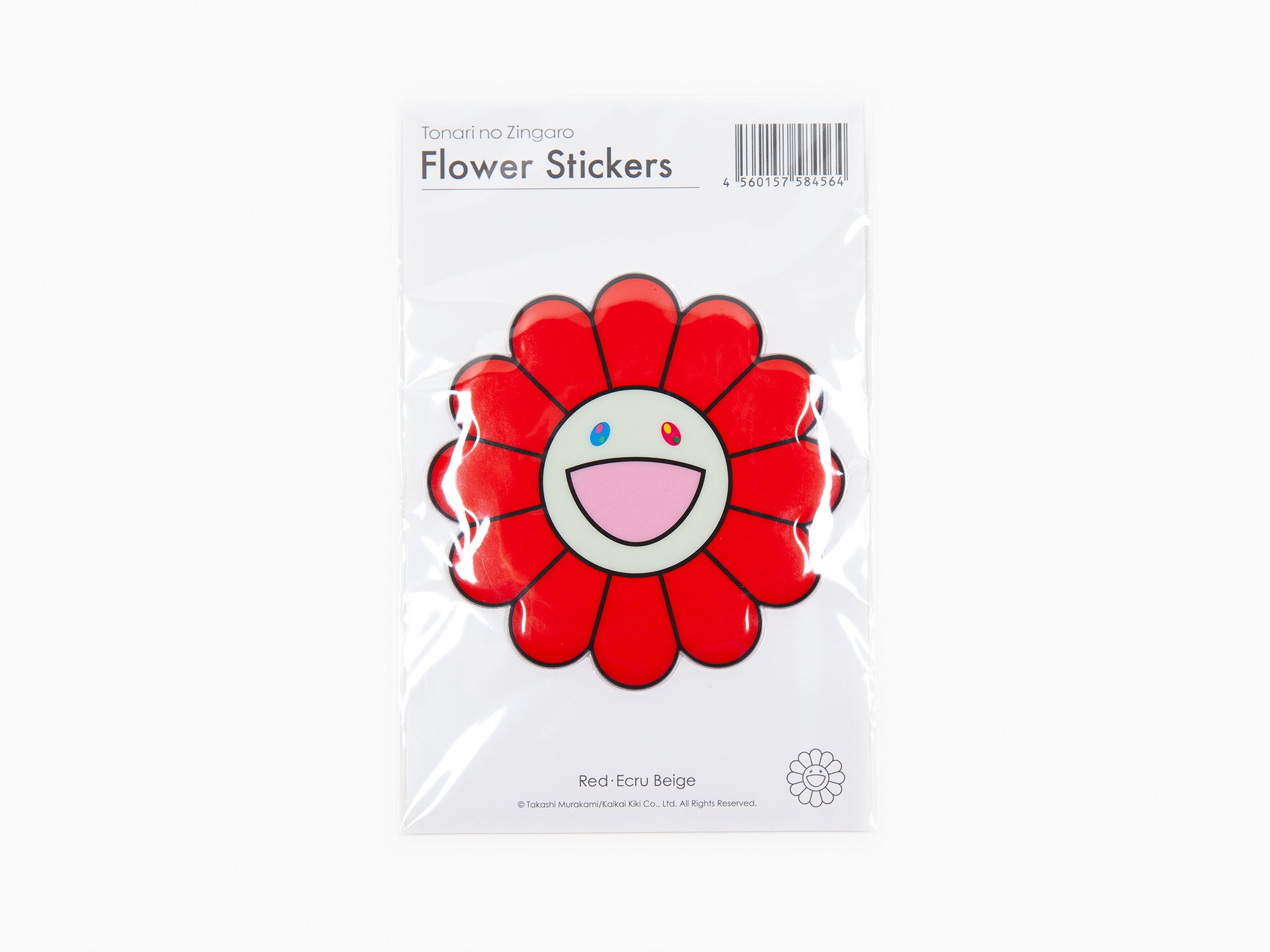 Takashi Murakami - Bubblingly Sticker - Rouge Ecru Beige