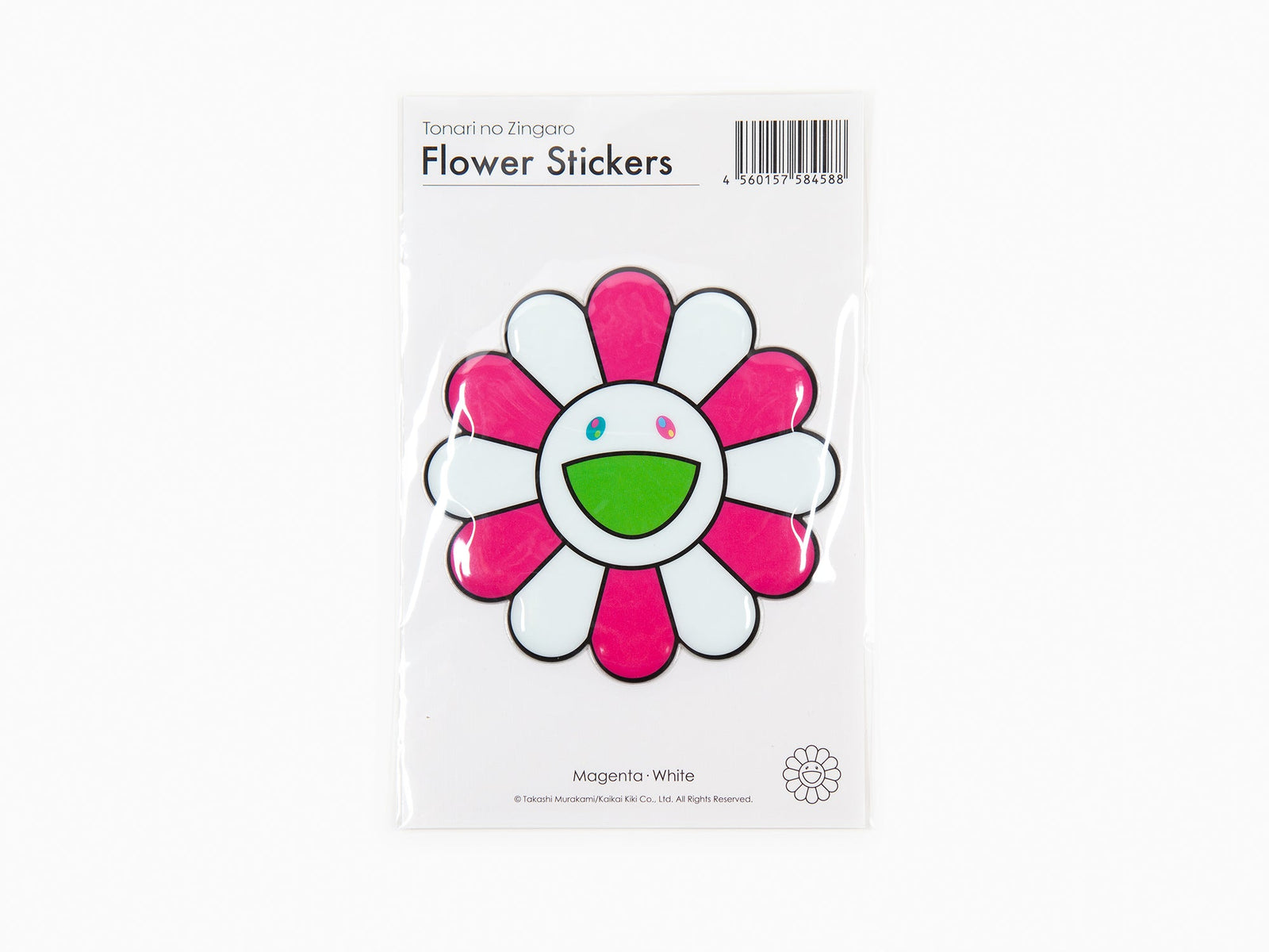 Takashi Murakami - Sticker Bubblingly - Magenta blanc