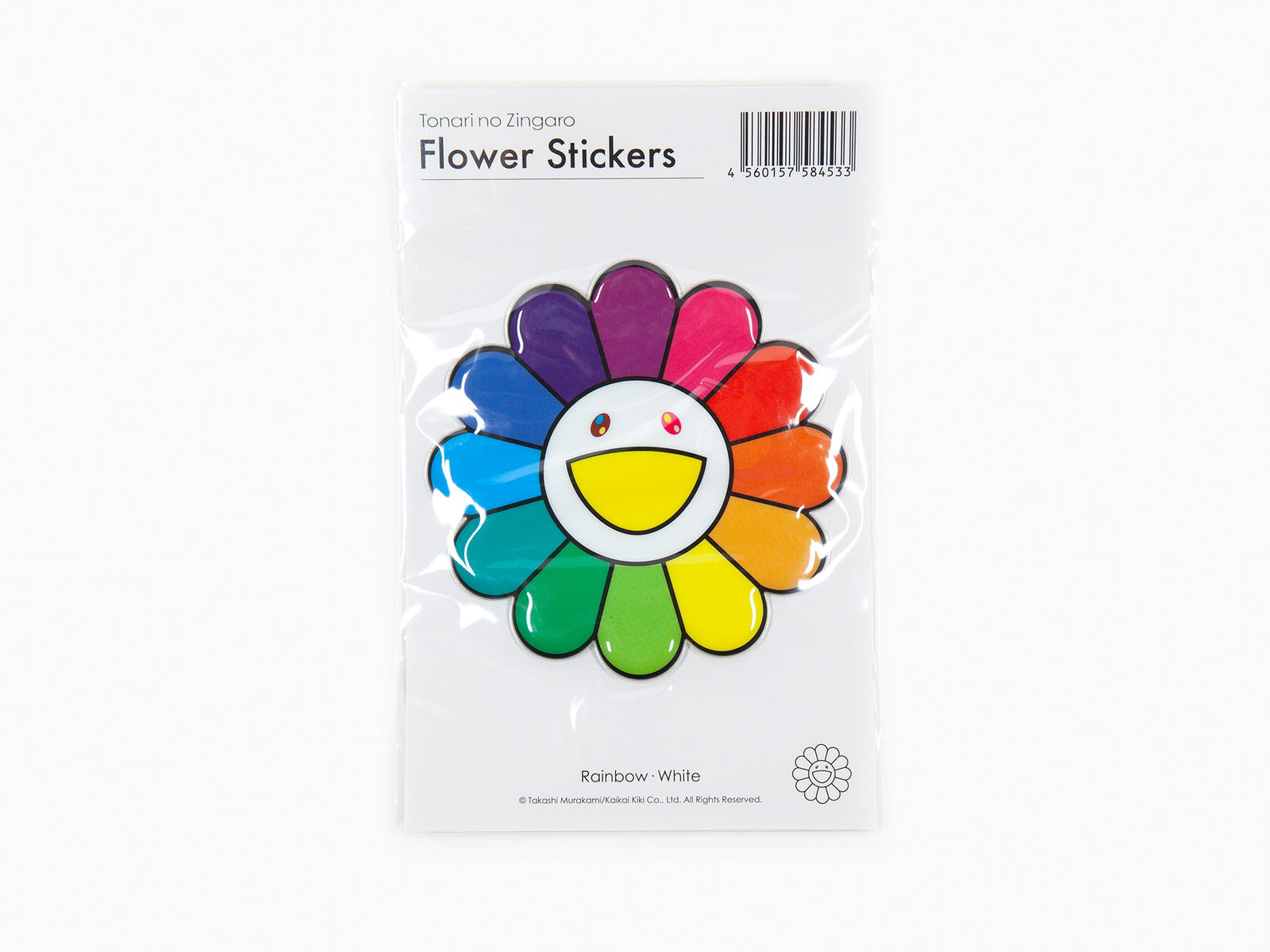 Takashi Murakami - Sticker Bubblingly - Blanc arc-en-ciel