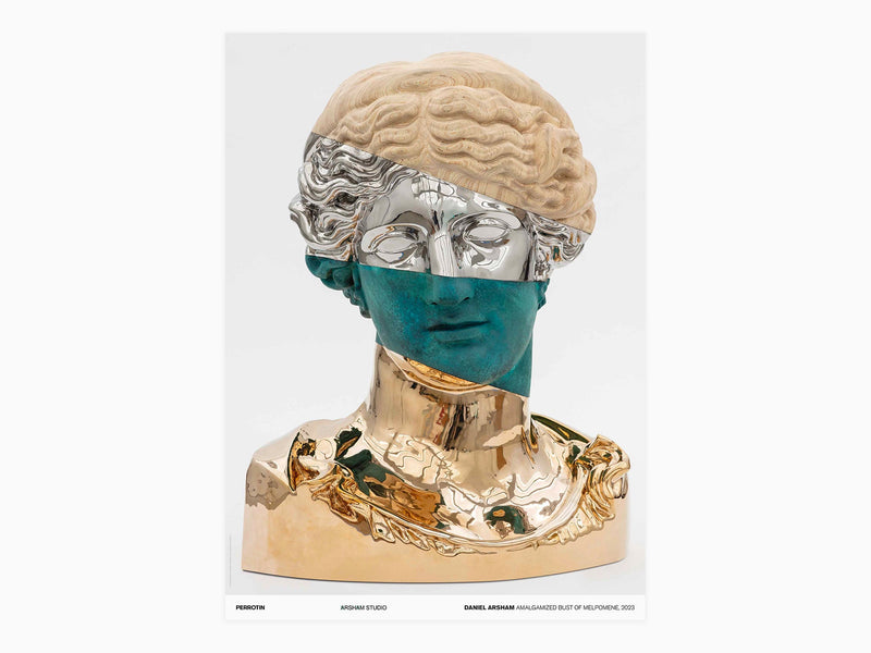 Daniel Arsham - Amalgamized Bust of Melpomene, 2023 (poster signé)