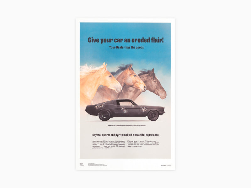 Daniel Arsham - Publicité fictive Poster - Mustang 350 GT (individuel)