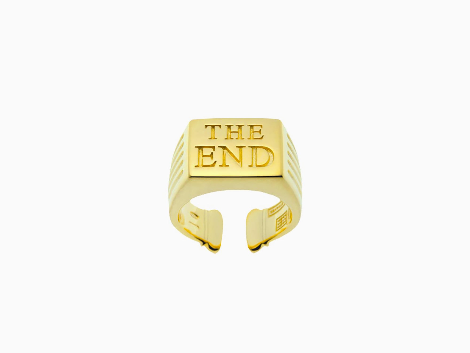 Toiletpaper - Bague "The End" - or