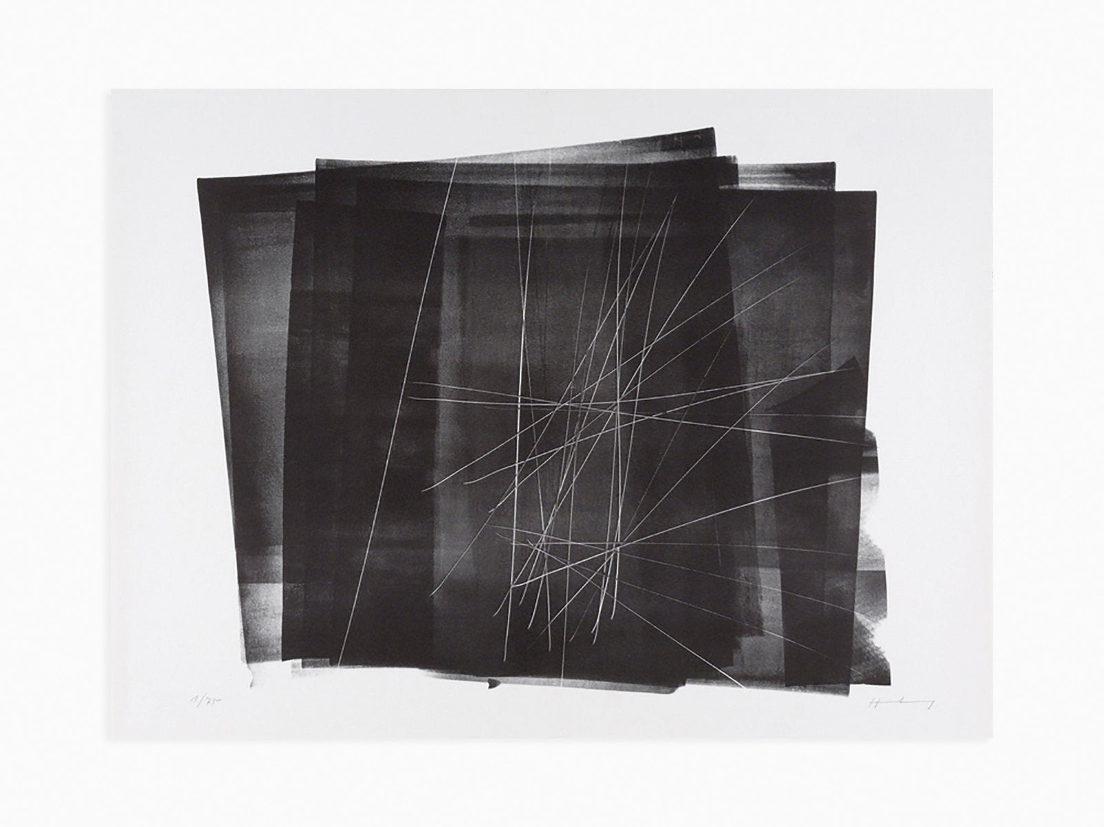 Hans Hartung - L 1966-1, édition 1966 [1969].