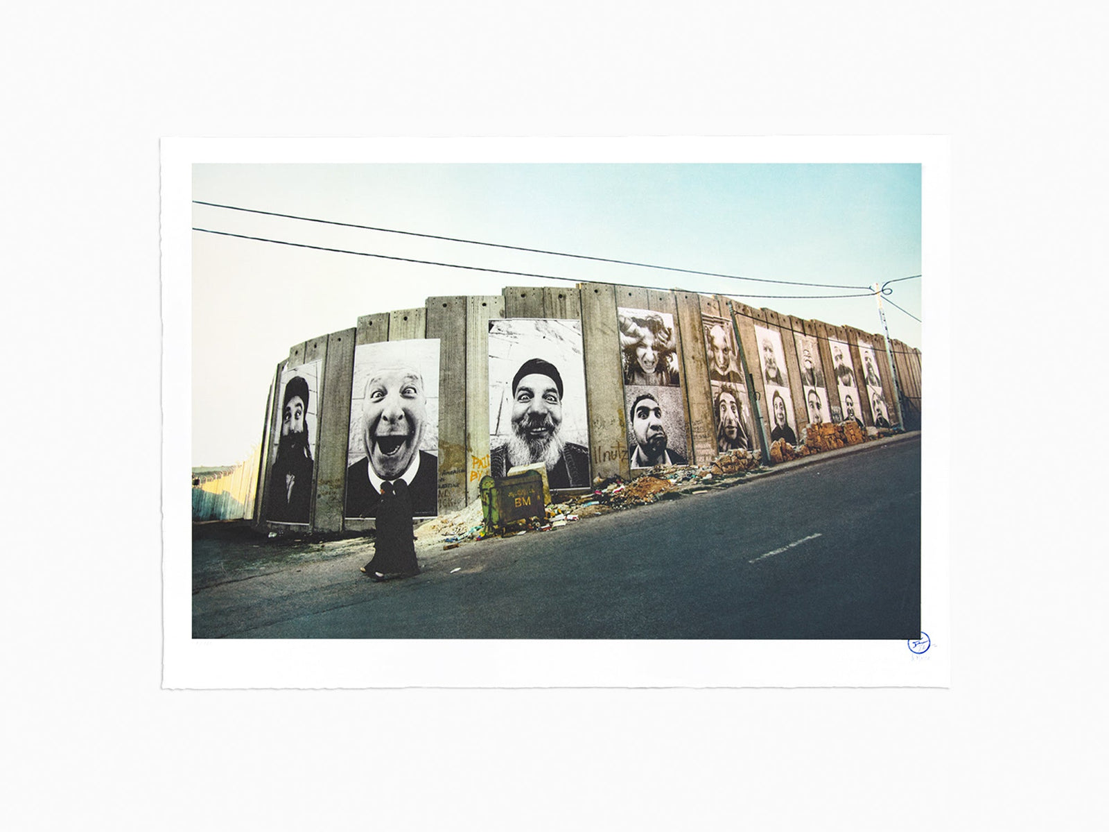 JR - 28 mm, face 2 face, Separation Wall, Security fence, Palestinian side, Bethlehem, 2007