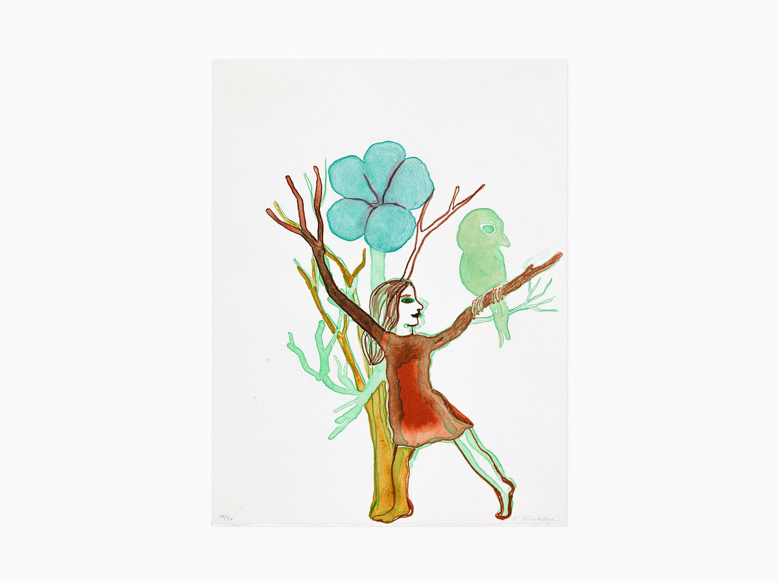 Klara Kristalova - Transformer with green bird