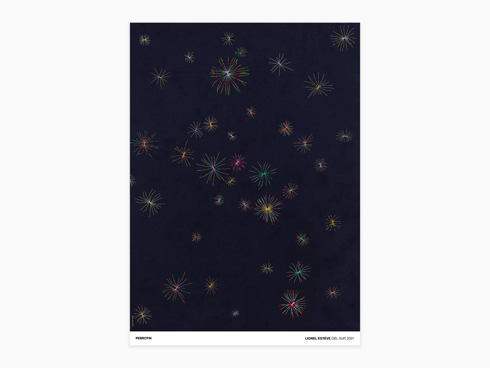 Lionel Estève - Ciel nuit, 2021 (signé poster)