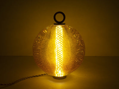 Jean Michel Othoniel - Lampe perle Ambre Mica 18cm (22EN071)
