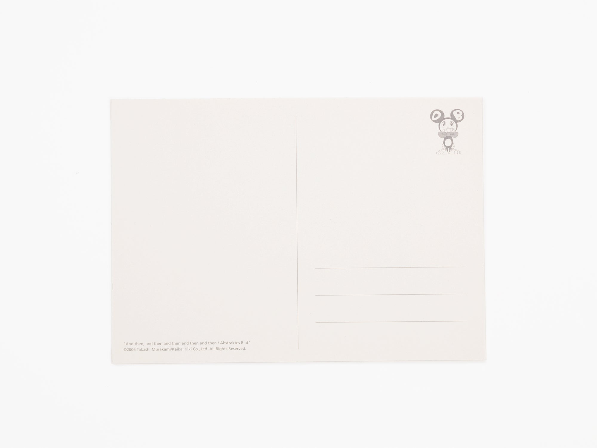 Takashi MURAKAMI - Carte postale "And then".