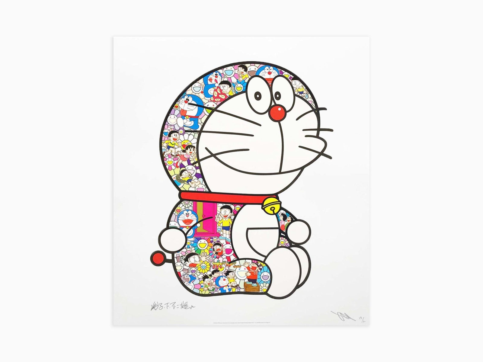 Takashi Murakami - Doraemon assis : "Everywhere Door (Dokodemo Door)"