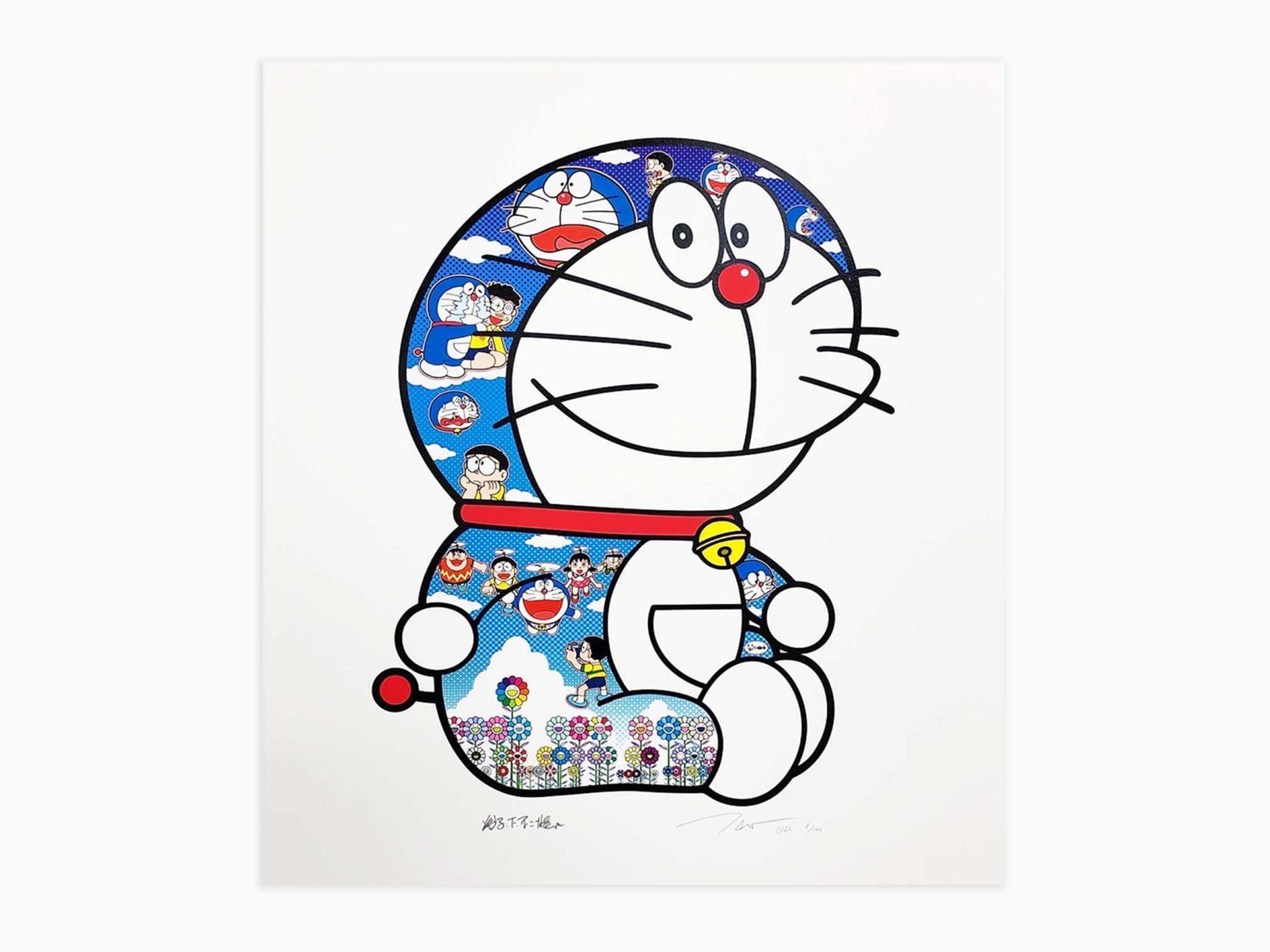 Takashi Murakami - Doraemon assis : Pleurer un peu, rire un peu