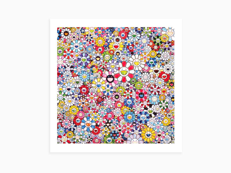 Takashi Murakami - Fleurs avec des visages souriants