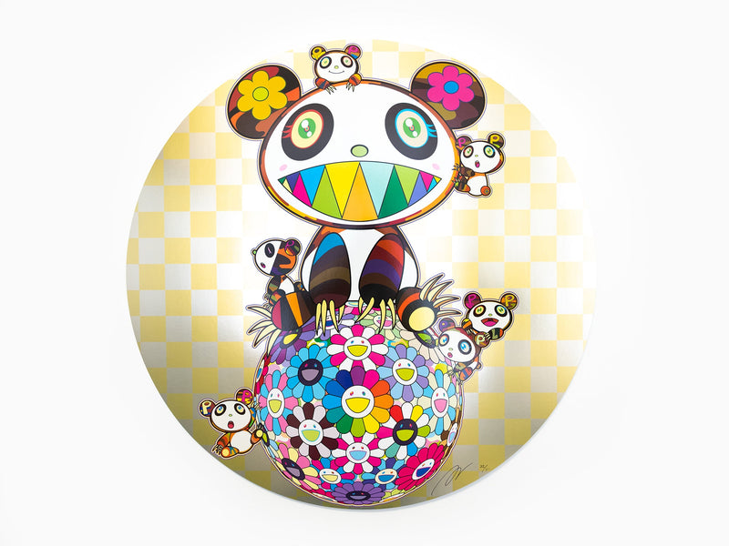 Takashi Murakami - Panda, petits pandas et boule de fleurs